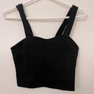 brandy melville black crop top
